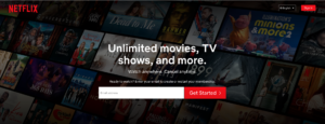 call to action example netflx landng page